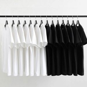 High Quality 100% Cotton Silk Screen Printed Short Sleeve Regular Fit Unisex Eco-Friendly Casual Blank T-<b>Shirt</b> for Men - Product Image 2