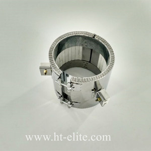 سخان سيراميكي شريطي مخصص عالي الدقة 12 فولت-450 واط مقاوم للحرارة المتوسطة من السلك الكهربائي الكروم-نيكل للآلات البلاستيكية - Product Image 4