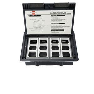 <span class=keywords><strong>Prise</strong></span> de sol encastrée étanche IP44 en ABS à 24 voies avec 3 prises 13A/16A/20A, boîte de sortie électrique encastrée au sol - Product Image 2