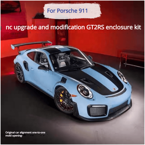 Pour Porsche 992 Turbo S <span class=keywords><strong>Techart</strong></span>, contour le pare-chocs avant, les jupes latérales du pare-chocs avant et le becquet arrière. - Product Image 5