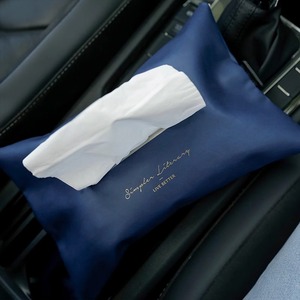 Leather Car Tissue Bag Hanging Cover For Pull Out Tissues Automotive Use - Product Image 4
