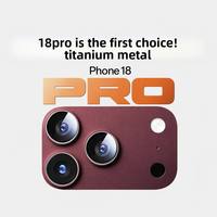 Protection d'objectif tout-en-un pour iPhone 18 Pro, film protecteur en alliage d'aluminium anti-reflet et anti-éblouissement, finition mate, pour iPhone 18 Pro Max