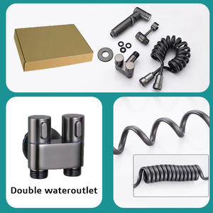 Bidet à main pulvérisateur toilette acier inoxydable <span class=keywords><strong>bébé</strong></span> pulvérisateur Kit pulvérisateur ensemble Double sortie douche salle de bain toilette Bidet Bidet - Product Image 4