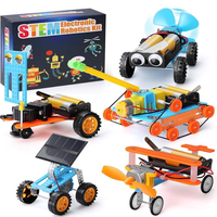 Kit de robotique STEM 6 en 1 pour enfants, voiture télécommandée à faire rouler, robot reptile et projets scientifiques et d'ingénierie