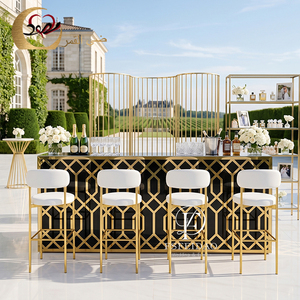 Outdoor Party Furniture Stainless Steel Hotel Commercial Modern Restaurant <b>Bar</b> Counter Nightclub - Product Image 2