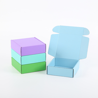 Boîte d'emballage pour chaussettes extra-épaisses avec logo personnalisé, en carton ondulé recyclé, gaufré, blanc, bleu, noir, rouge, rose