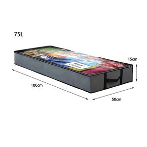 Foldable Containers <b>Large</b> <b>Bins</b> with Reinforced Handles Quilt Clothes Storage Bag Underbed Storage Bag - Product Image 2