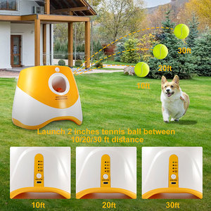 Köpekler için otomatik top başlatıcısı interaktif yavru evcil hayvan topu kapalı Thrower Fetch makinesi köpek eğitim topu başlatıcısı oyuncaklar - Product Image 4