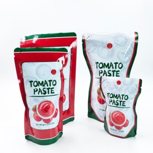2025 alta calidad 100% fresco 400g pasta de <span class=keywords><strong>tomate</strong></span> enlatada 28%-30% sabor dulce OEM listo para usar procesado <span class=keywords><strong>frito</strong></span> buen <span class=keywords><strong>precio</strong></span> - Product Image 5