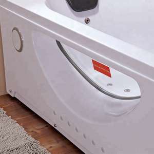 NEUX <span class=keywords><strong>Bain</strong></span> à remous moderne rectangulaire mini intérieur avec drain, capacité de 115 L, combo massage à air et à remous - Product Image 4