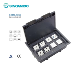 SINOAMIGO presa presa piano terra copre scatola <span class=keywords><strong>8</strong></span> Pin 16A presa di corrente elettrica <span class=keywords><strong>a</strong></span> pavimento con RJ45 - Product Image 1