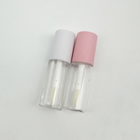 Grossiste d'Usine Professionnel: Contenant de Brillant à Lèvres Rond Blanc Rose 1,2 ml 3 ml, Mini Tube Cosmétique de Maquillage, Tube de Brillant à Lèvres Vide