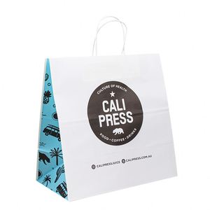 Bolsa de Papel para Bebidas con Logotipo Personalizado para Restaurantes y Comida para Llevar - Product Image 2