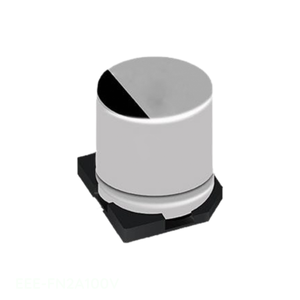 Condensador de Canal de Fabricante CAP ALUM 10UF 20% 100V SMD 10 uF Montaje en Superficie EEE-FN2A100V - Product Image 1