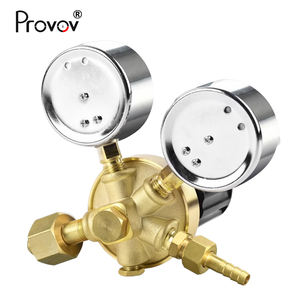 Reguladores de presión de <span class=keywords><strong>gas</strong></span> de latón completo ajustables de alta precisión Provov para argón nitrógeno CO2 oxígeno - Product Image 3