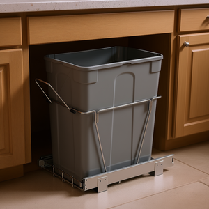 D0100X3IKFT Poubelle coulissante 35 Qt pour cuisine, solution de rangement sous armoire, design minimaliste - Product Image 2