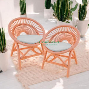 Silla moderna de ratán para niños, para decoración del hogar, dormitorio, cocina, sala de estar y exteriores, fabricada en fábrica de Vietnam - Product Image 1