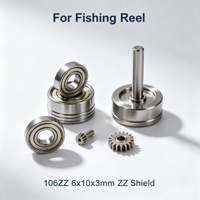 Roulement à billes miniature à gorge profonde MR106ZZ 6x10x3mm en acier GCr15 P6 Z1, faible bruit, double blindage, micro-roulement pour modèles RC