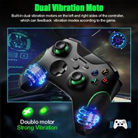 Manette de jeu PC168 à double vibration, vente chaude d'usine, sans fil 2.4G, compatible avec plusieurs plateformes et appareils