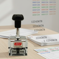 Machine à numéroter automatique à 8 chiffres, manuelle, pour l'impression de la date et du numéro de série sur le papier, en gros pour les bureaux