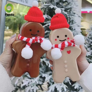 Gingerbread Man Shape Plastic <strong>Juice</strong> Bottles 500ml Modern Design Empty Bottles With Cap for <strong>Juice</strong> Packaging - Product Image 1