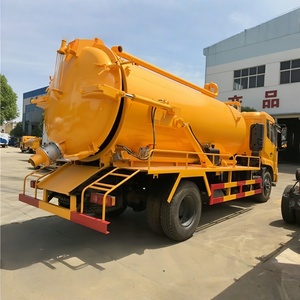 Factory Sale Dongfeng 4x2 Diesel Sewer Jetting Pressure Wash Truck 12cbm 16m3 Vacuum Tanker <b>Pump</b> Sewage Cleaning <b>Suction</b> - Product Image 1