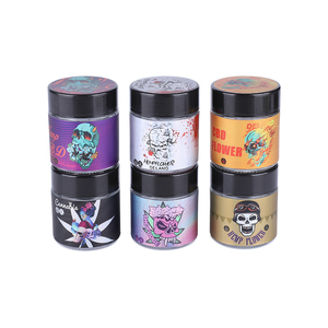 Portable 220ml small smell proof Plastic Hemp stash Jars Container Kitchen Plastic bottles hemp bottle child resistant glass jar