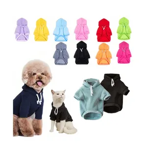 Manufacturer Wholesale OEM Custom Logo Basic Pet Dog Hoodie Dog Warm Jacket Dog Shirt Clothes Cat Apparel
