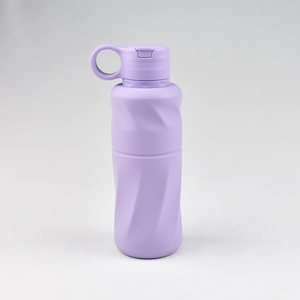 Silicone Water <b>Bottle</b> 9 colors Bpa Free Eco Friendly <b>Straw</b> Travel Outdoor Hiking Unisex Minimalist Design Kids School Student - Product Image 2