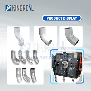 Tự động thép kim loại hình chữ nhật vuông downspout Ống cuộn hình thành máy ống làm máy móc cho máng xối khuỷu tay downspout - Product Image 5