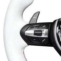 Volant en cuir style Thong à 3 branches pour BMW M Sport, compatible avec les modèles F10, F30, X5, X6, E71, E70, F82