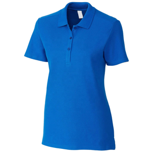 เสื้อโปโลผู้หญิง พิมพ์ลายโลโก้ด้วยผ้าไหมคุณภาพสูง 100% ผ้าฝ้าย - Product Image 2