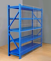 Étagère industrielle métallique réglable à 5 niveaux, économique, à portée longue, de capacité moyenne, avec finition thermolaquée anti-corrosion