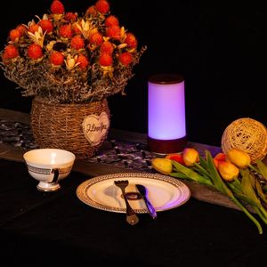 Modern Table <strong>Lamp</strong> for Hotel Restaurant <strong>Wood</strong> Cordless Table <strong>Lamp</strong> Rechargeable LED Table Light - Product Image 2