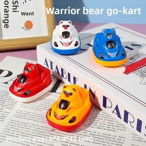 Voiture de course pour enfants en plastique à propulsion arrière, modè<span class=keywords><strong>le</strong></span> Teddy Bear, un jouet très populaire. Voiture jouet - Product Image 4