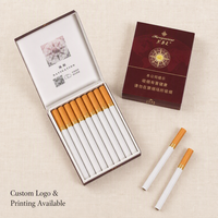 Étui à cigarettes doré, étui d'emballage pour cigarettes, étui à cigarettes étanche avec briquet, boîtes en carton écologiques noires et blanches