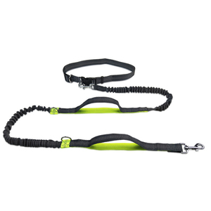 Laisse de chien réfléchissante mains libres en nylon solide et durable pour la course, laisse élastique pour chien, nœud papillon classique et élégant - Product Image 1