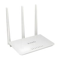 Routeur WiFi F3V6 N300 2,4 GHz 300 Mbps avec 3 antennes externes 5dBi, 1 port WAN, 3 ports LAN, routeur Ethernet rapide 100 Mbps pour la maison et le bureau
