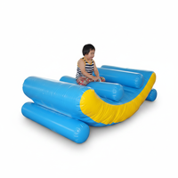 Toboggan Gonflable Flottant Double Usage pour Parc Aquatique, Matériau PVC, Garantie 2 Ans, Taille Personnalisable, Capacité 100kg, Plage