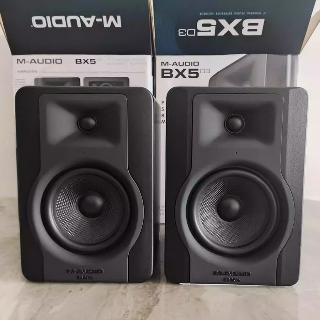 BX5 D3 5-Inch 100W 2-Way Powered Studio Reference Monitor Speaker with Low-Frequency Driver(Pair)