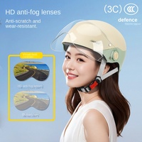 Nouveau casque de moto électrique EVRIDE T02 certifié 3C en ABS pour hommes et femmes, toutes saisons, universel, ouvert, à libération rapide