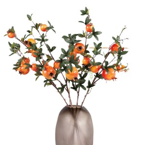 Branche de grenade artificielle Qihao avec fruits oranges pour la décoration intérieure et les célébrations festives - Product Image 5