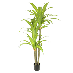 Plantas verdes artificiales para decoración de interiores, postes con macetas, hojas grandes, <span class=keywords><strong>Palma</strong></span> Artificial - Product Image 2