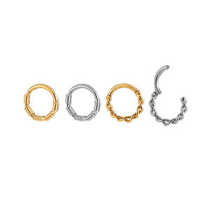 Nhẫn khuyên titan Fuxuan ASTM, trang sức body piercing, khuyên tai Helix, bán buôn khuyên tai, khuyên mũi, khuyên tai bản lề - Product Image 2