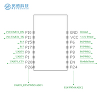 MSWBH2213 modul WiFi dan BLE Combo, modul nirkabel WIFI 4 biaya rendah 802.11 b/g/n WiFi