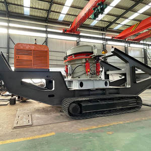 Planta de Trituración de Piedra a Precio de Fábrica, Trituradora de Cono Móvil sobre Rieles para Granito y Piedra Caliza - Product Image 2