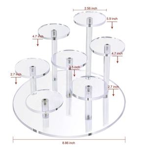 Support d'affichage en acrylique à 7 niveaux pour figurines, présentoir multi-niveaux en acrylique pour collection et organisation de figurines - Product Image 2