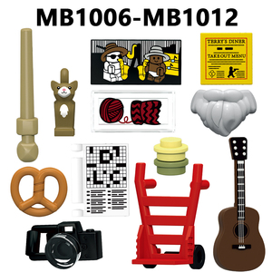MB1006-MB1012 MB1013-MB1018 Bloques de Construcción Mini de Personajes de TV y Películas: Kelly Kapoor, Meredith <span class=keywords><strong>Palmer</strong></span>, Prison Mike, David Brent, Workers, Juguetes para Niños - Product Image 2