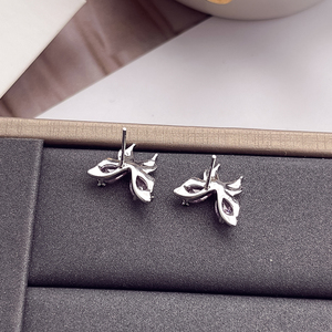 Boucles d'oreilles pour femmes, de haute qualité, personnalisées, en argent plaqué, avec zircon rose, motif papillon, exquises, pour <span class=keywords><strong>soir</strong></span>ée - Product Image 5