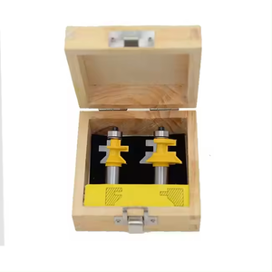Mini 1/2 tige carbure monobloc <span class=keywords><strong>fraise</strong></span> 2 pièces Rail Stile Bits Set langue <span class=keywords><strong>rainure</strong></span> v-notch routeur bois outils personnalisable OEM - Product Image 3